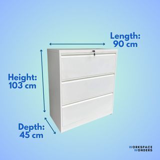 3-Layer Lateral Steel Filing Storage Cabinet