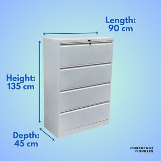 4-Layer Lateral Steel Filing Storage Cabinet