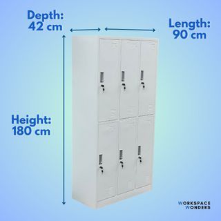 6-Door Locker Steel Storage Cabinet