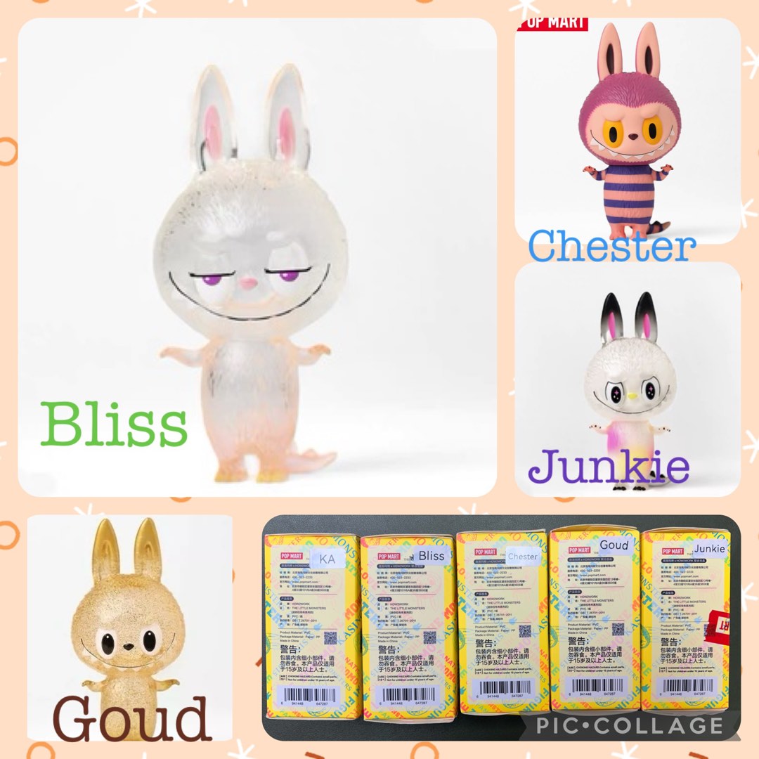 その他 mini zimomo Chester POPMART Labubu POP MART x HOW2WORK The Little Monsters 3 Labubu Zimomo