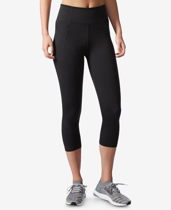 Adidas Climalite 3 4 Tights in black Women s Fashion Activewear on Carousell