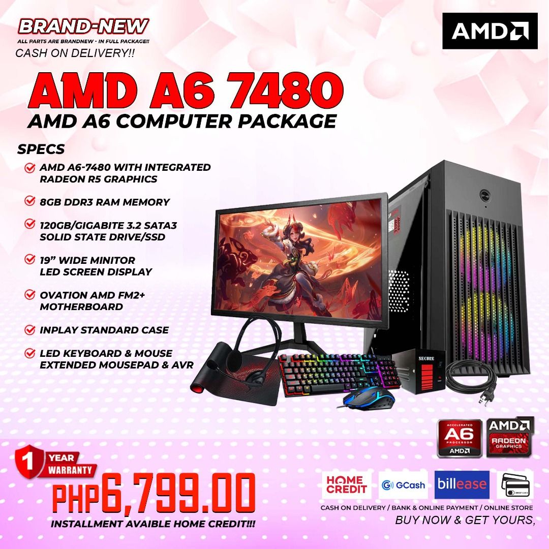 AFFORDABLE GAMING COMPUTER SET (Category: Desktops) located in Quezon City. Submitted by mariedesil12290 (Listing ID 1302401958, Image 1). Description: 𝑳𝒐𝒘𝒆𝒔𝒕 𝒑𝒓𝒊𝒄𝒆 𝒈𝒖𝒂𝒓𝒂𝒏𝒕𝒆𝒆𝒅! 𝑷𝒓𝒐𝒎𝒐 𝒔𝒕𝒂𝒓𝒕𝒔 @ ₱𝟒,𝟒𝟗𝟗.𝟎𝟎 𝒇𝒐𝒓 𝑺𝒚𝒔𝒕𝒆𝒎 𝑼𝒏𝒊𝒕𝒔 𝒂𝒏𝒅 ₱𝟔,𝟕𝟗𝟗 𝒇𝒐𝒓 𝑪𝒐𝒎𝒑𝒖𝒕𝒆𝒓 𝑺𝒆𝒕𝒔 🛒 𝐂𝐀𝐒𝐇 𝐎𝐍 𝐃𝐄𝐋𝐈𝐕𝐄𝐑𝐘 💸💸💸 ✨✨ 𝚰𝐍𝐒𝐓𝐀𝐋𝐋𝐌𝐄𝐍𝐓 𝐀𝐕𝐀𝚰𝐋𝐀𝐁𝐋𝐄 ✨✨ ✔️𝐇𝐎𝐌𝐄 𝐂𝐑𝐄𝐃𝚰𝐓 ✔️𝐂𝐑𝐄𝐃𝚰𝐓 