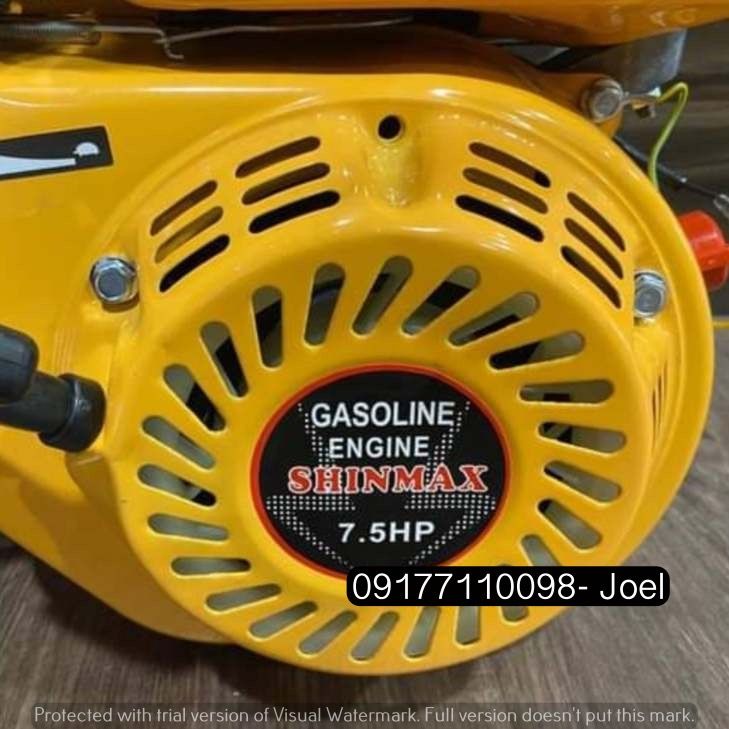 AIR COOLED GASOLINE ENGINE (Category: Construction Tools & Equipment) located in Manila. Submitted by joeyroque09 (Listing ID 1302457150, Image 3). Description: AIR COOLED GASOLINE ENGINE SPECS: Model: ROBY20 Size: 39x39x43 (15kgs) 5Hp 183Cc Bore stroke: 67x52 Fuel tank: 3.8L Oil tank: 0.6L Model: ROBY28 Size: 45x41x50 (23kgs) 7.5Hp 273Cc Bore stroke: 75x62 Fuel tank: 5.5L Oil tank: 0.85L Model: 168F Size: 39x34x35 (16kgs) 6.5Hp 196Cc Bore stroke