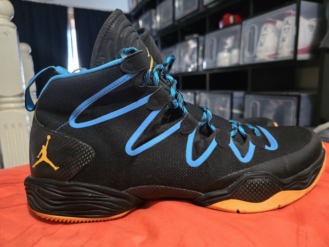 Air Jordan 28 SE Atomic Mango Dark Powder Blue size 12us Men s Fashion Footwear on Carousell