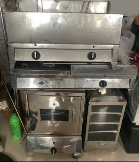 All in Used Stainless Siomai Steamer Pizza Oven Burger Griddle Pan Fryer