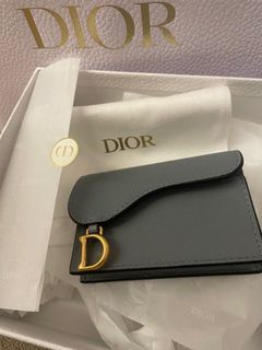 Authentic Christian Dior Saddle Card Holder