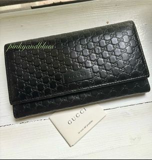 Authentic Gucci Microguccissima Trifold Wallet