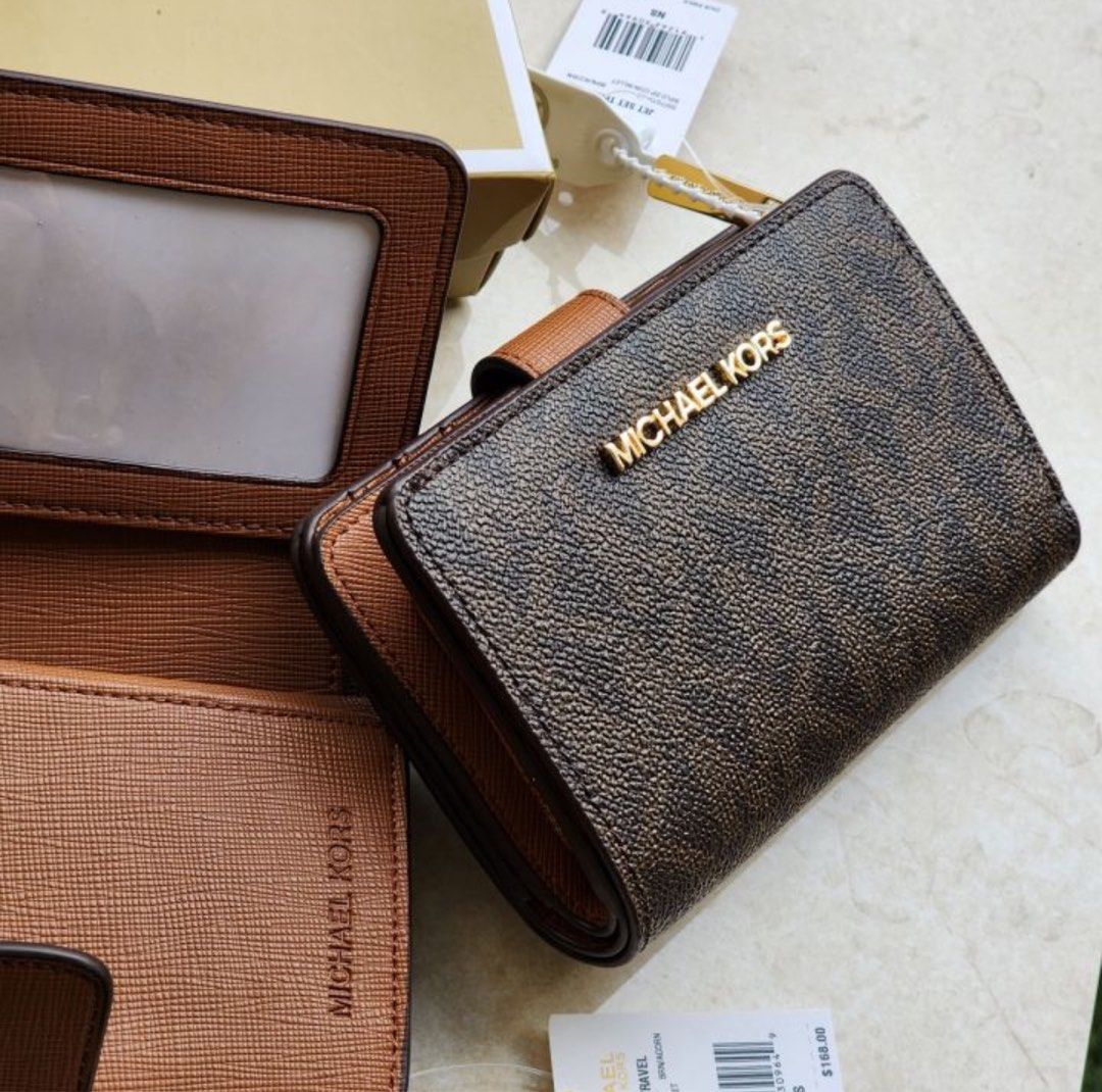 Michael kors jet set bifold zip coin wallet shop