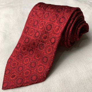 Barneys Red Floral Necktie