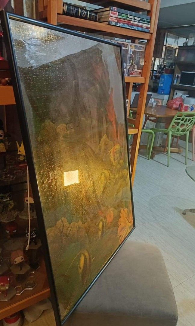 Bkack aluminum frame (Category: Frames & Pictures) located in Quezon City. Submitted by matetdevis13 (Listing ID 1302396013, Image 3). Description: BIG!!! Ocean floor by Miller art 2000pcs jigsaw puzzle on black aluminum frame Price : 2000 29 x 41 inches In good condition Code rusdha.