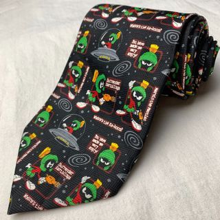 Black Looney Tunes Vintage Necktie