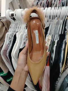 Brown fur heels