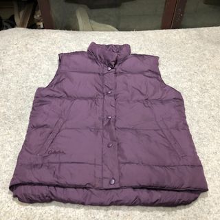 CABELAS Outdoor Gear Goose Down Gilet Vest Size Medium Regular Violet Purple