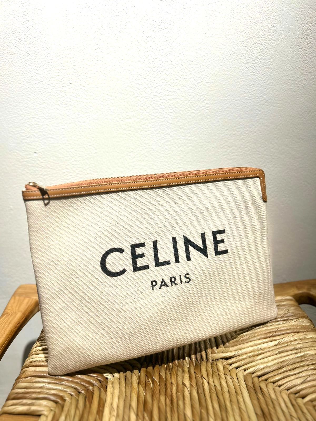 Celine canvas pouch