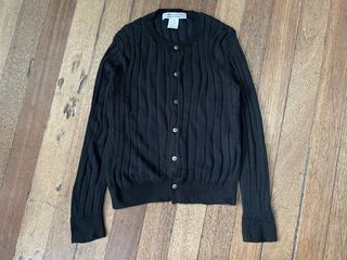 comme des garcons - Knitted Ribbed Cardigan Sweater