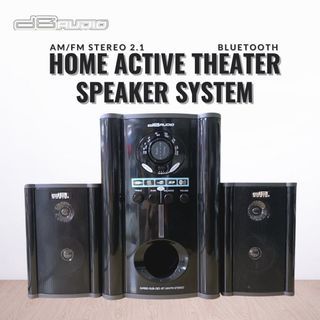 DBaudio SUB-283-BT AM/FM Stereo 2.1 Home Active Theater System with Bluetooth Super Bass Speaker Set