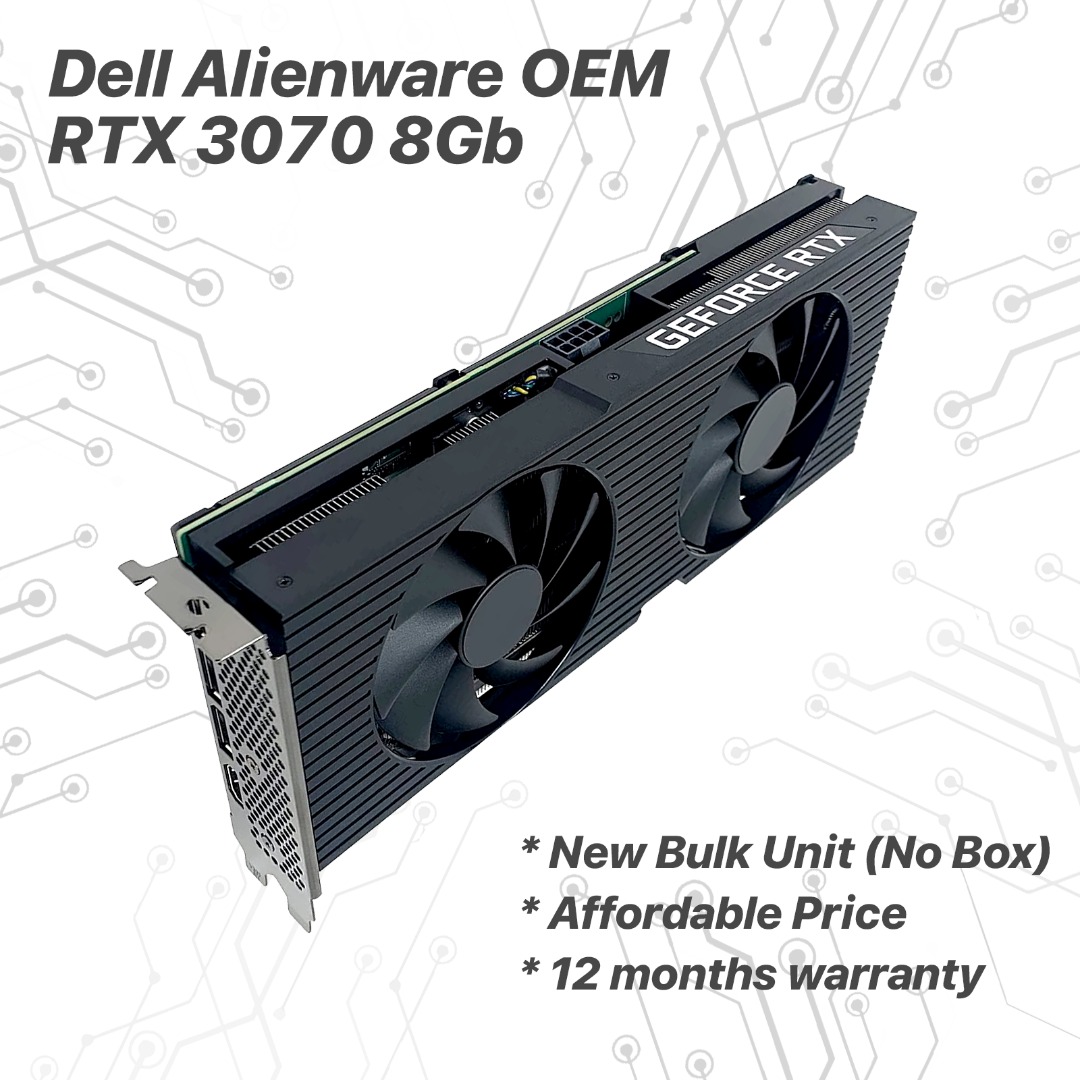 Dell Alienware RTX 3070 8GB DDR6X + 1Year WARRANTY, Computers & Tech ...