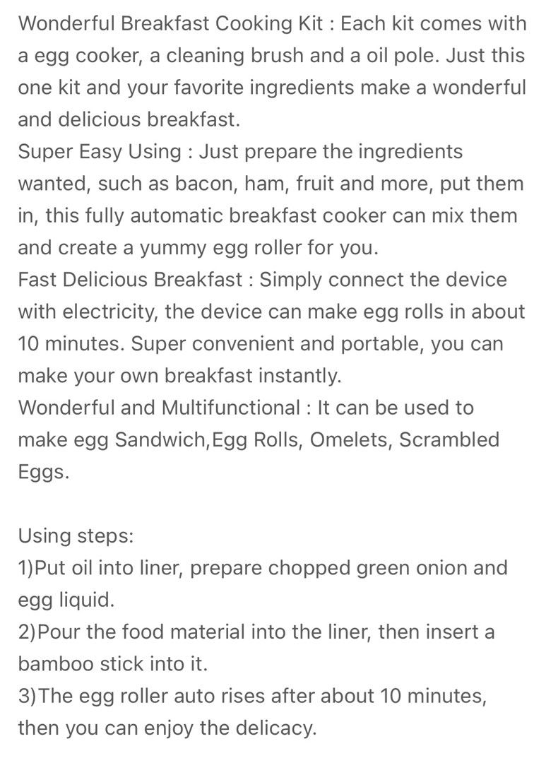 Egg Master, TV & Home Appliances, Kitchen Appliances, Other Kitchen