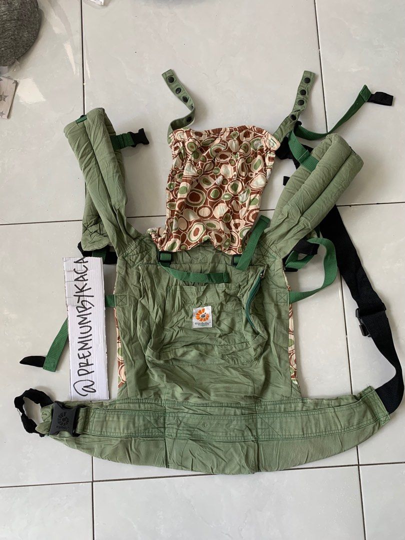 Ergo Baby Carrier Ergo Backpack Ergobaby ORIGINAL BABY CARRIER Organic Collection GREEN RIVER ROCK NEWBORN 3.2kg with infant insert 5 5 20kg