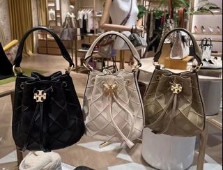 For Preorder: Tory Burch Soft Fleming Bucket Bags (Available in Small and Large Sizes)