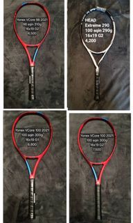 HEAD Extreme + Yonex VCore Tennis Rackets