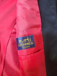 Hermes Paris Blazer Velvet Colar