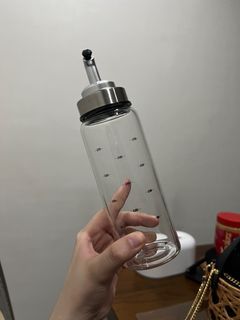 300ML High Borosilicate Glass Oil Bottle Leak-proof With Scale Oil Control Bottle Quantitative Sauce