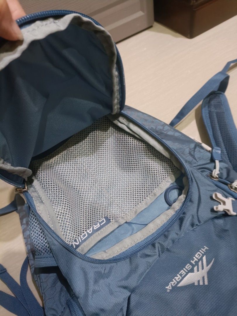 High Sierra Cragin 12L Hydration Backpack Grey/Blue(no bladder) (Category: Backpacks) located in San Pablo. Submitted by tailz_and_wacko (Listing ID 1297171786, Image 3). Description: good as new ganda sa personal.