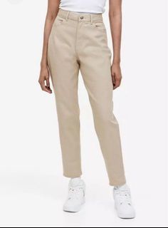 H&M mom jeans (beige)