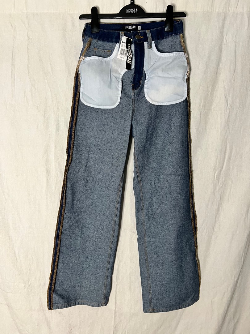 Inside out jeans, Women's Fashion, Bottoms, Jeans on Carousell