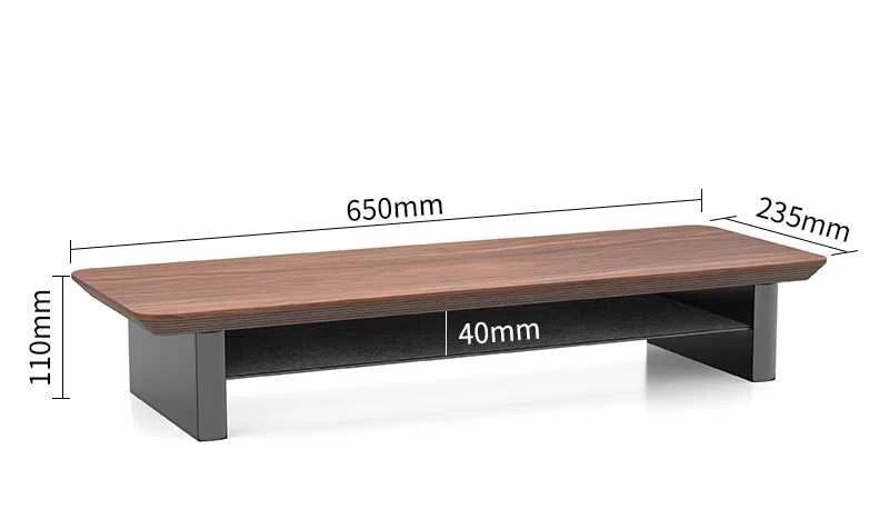 Interdesk Desk Riser 66cm/107cm Walnut Maple, Furniture & Home Living ...