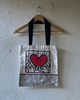 Keith Haring x Olay tote bag