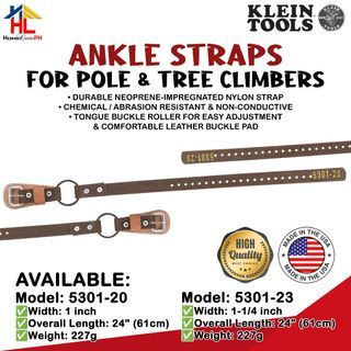 Klein Tools Ankle Straps for Pole & Tree Climbers