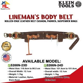 Klein Tools Lineman's Body Belt