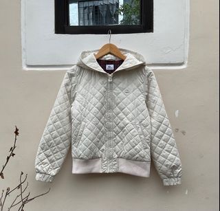LACOSTE QUILTED SEMI PUFFER JACKET