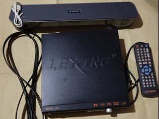 Lexing DVD/CD Player with Bluetooth Sound Bar  Speaker and DVDs
