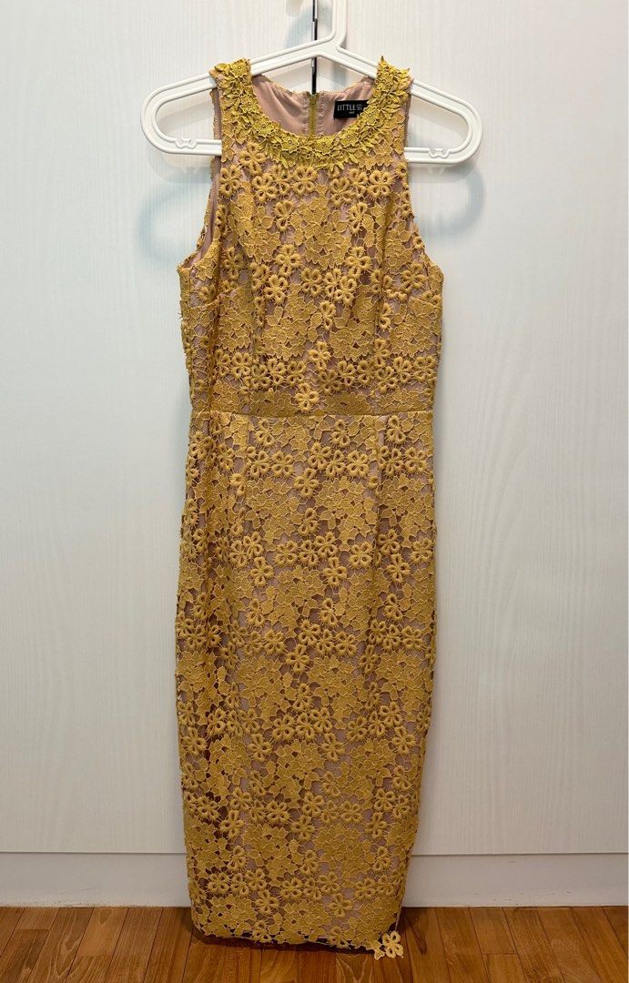 Little mistress crochet midi dress sale