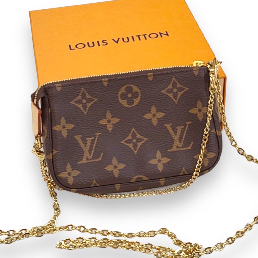 Louis Vuitton Mini Pochette on Chain Luxury Bags Wallets on Carousell