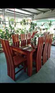Mahogany Dining Set Table with tinted top glass and 8 solid mahogany Chairs 45k Original Price selling 35k Nego

No Issue! looks like Brandnew

GMA, Cavite pickup