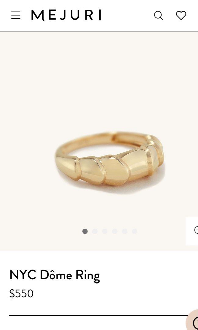 Mejuri dome ring store