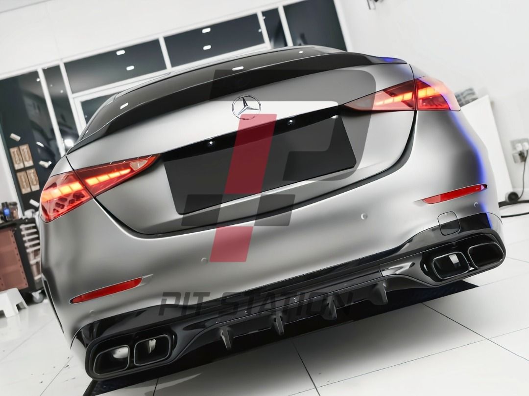 Mercedes Benz 平治 W206 C200/C300/C400/C43 Upgrade 升級 C63 Rear Diffuser 尾 ...