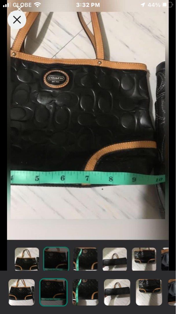 original coach micro tote bag (Category: Luxury Bags & Wallets) located in Caloocan City. Submitted by mermaid.drive (Listing ID 1302453587, Image 2). Description: with visible signs of used check photos for details help me declutter .