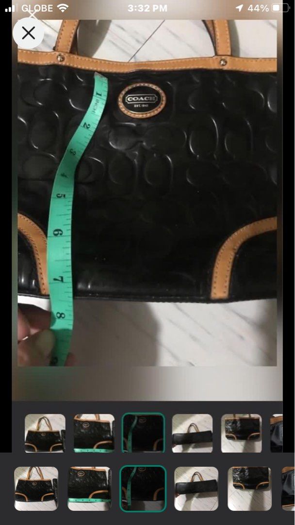 original coach micro tote bag (Category: Luxury Bags & Wallets) located in Caloocan City. Submitted by mermaid.drive (Listing ID 1302453587, Image 3). Description: with visible signs of used check photos for details help me declutter .