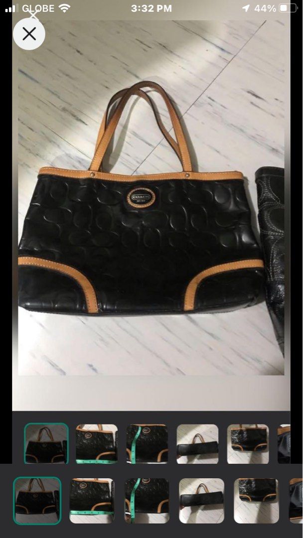 original coach micro tote bag (Category: Luxury Bags & Wallets) located in Caloocan City. Submitted by mermaid.drive (Listing ID 1302453587, Image 1). Description: with visible signs of used check photos for details help me declutter .