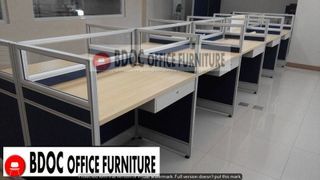 Modular Cubicle with Glass Panel / Office Partition / Office Furniture