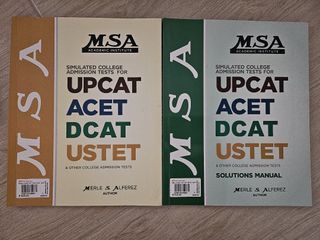 MSA Reviewer UPCAT Acet DCAT USTET