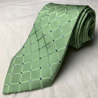 Nautica Green Checkered Necktie