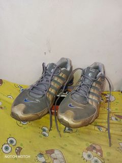 Nike Shox NZ Navy Blue Grey Silver Mens Running Shoes 325201-042 Sz 10.5 Authentic