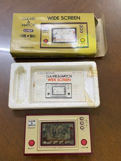 Nintendo Game & Watch Wide screen CHEF FP-24 W/ Box handheld system console Working LCD Needs Repair