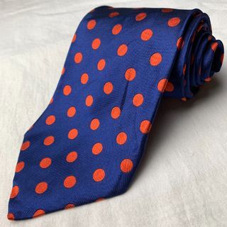 Nordstrom Blue Orange Polkadot Necktie